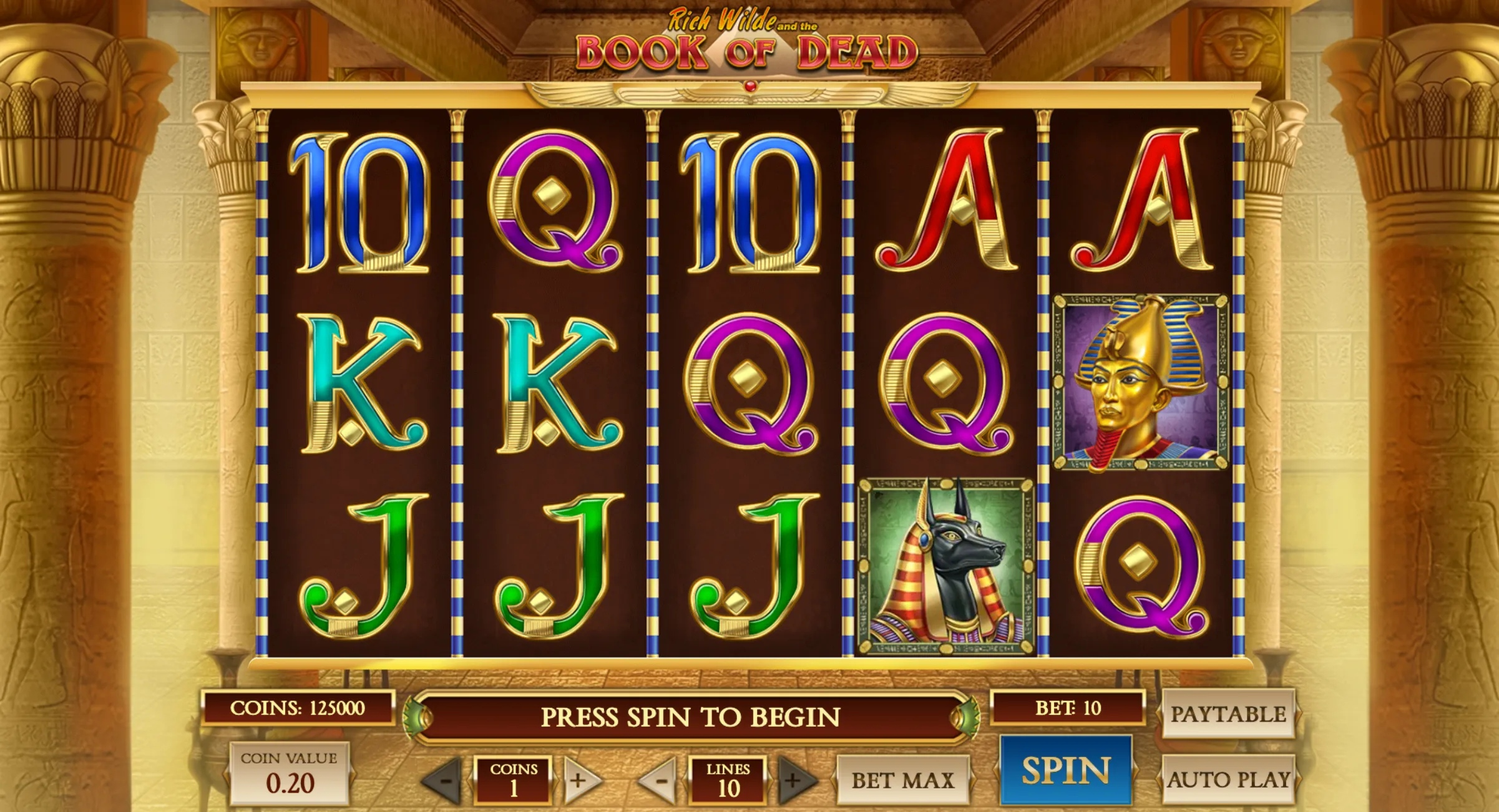 Book of Dead slot game