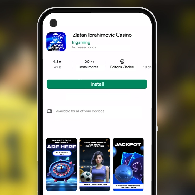 Zlatan Casino Mobile App for Android and iOS
